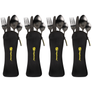Set tacâmuri Ridge Monkey DLX Cutlery Set Four Pack