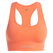 Bustieră Icebreaker Women Merino Seamless Active Bra portocaliu/ Tang