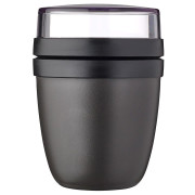 Cutie pentru gustări Mepal Ellipse Mini 300 + 120 ml negru Nordic Black