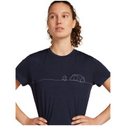 Tricou funcțional femei Icebreaker W Mer 150 Tech Lite SS Tee Single Line C