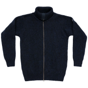 Bluză Devold Nansen Wool Cardigan albastru închis Navy