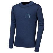 Tricou funcțional copii Sensor Merino DF Logo Up Deep Blue albastru închis Deep Blue