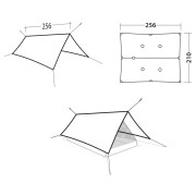 Prelata Robens Vestis 2.50 x 2.30 Solo tarp UL