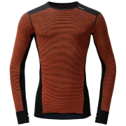 Tricou funcțional bărbați Devold Reverso Merino Shirt Man portocaliu/gri Brick