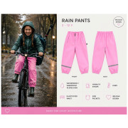 Pantaloni impermeabili copii DucKsday Rainpants Pink/em