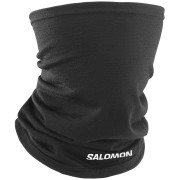 Fular circular Salomon Merino Neck Gaiter negru/alb DEEP BLACK / WHITE