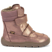 Încălțăminte de iarnă copii Frodo Barefoot Zeru Tex Winter Pink/Gold