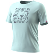 Tricou femei Dynafit Graphic Co T-Shirt W albastru deschis 3181 - cloud blue/POWDER DAY