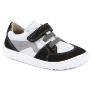 Teniși pentru copii Frodo Barefoot river White/Black alb/negru