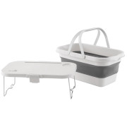 Set pentru picnic Easy Camp Picnic Basket & Table alb