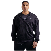 Hanorac funcțional bărbați Nebbia Zipper Hoodie with Embroidery Primal negru BLACK