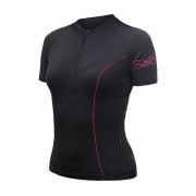 Tricou de ciclism femei Sensor Coolmax Entry negru