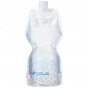 Sticlă pliantă Platypus Soft Bottle 1,0L Closure alb/albastru Waves