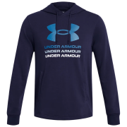 Hanorac bărbați Under Armour Rival Terry Graphic Hood albastru