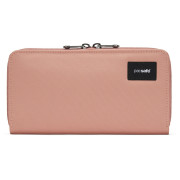 Portofel Pacsafe RFIDsafe Continental Wallet roz rose
