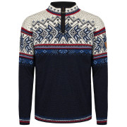 Pulover bărbați Dale of Norway Vail Masc Sweater albastru închis Midnightnavy Redrose Offwhite