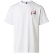 Tricou bărbați The North Face Camping Relaxed Short Sleeve Tee-Graph alb TNF WHITE