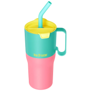 Cană termică Klean Kanteen Rise 26oz Tumbler (w/ Flip Straw Lid) roz Turquoise Kaleidoscope