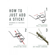 Furculiță grătar Light My Fire Grandpa's FireFork 2-pack