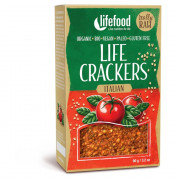 Crackers Lifefood LIFE CRACKERS Italské RAW BIO 90 g maro
