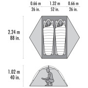 Cort ultra ușor MSR Hubba Hubba HD 2