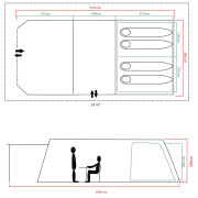Cort de familie Coleman Fastpitch Victoria Falls 4