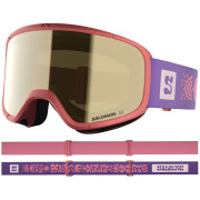 Ochelari de schi copii Salomon Rio roz Sun Kissed Coral