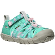 Sandale copii Keen Seacamp II Cnx Children Bright Aqua/Giggle Pink albastru deschis bright aqua/giggle pink