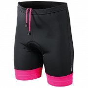 Pantaloni de ciclism copii Etape Junior negru/roz