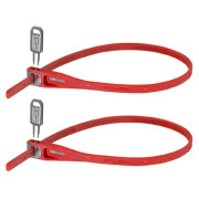 Lacăt pentru bicicletă Hiplok Z Lok Twin Pack roșu