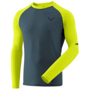 Tricou funcțional bărbați Dynafit Alpine Pro M L/S Tee albastru/galben 5A31 - ultra yellow/0720