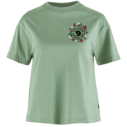 Tricou femei Fjällräven Fjällblomster Logo T-shirt W verde Misty Green