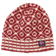 Căciulă de iarnă Devold Svalbard Wool Beanie roșu/alb HINDBERRY/OFFWHITE