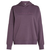 Hanorac funcțional de damă Icebreaker W Mer 360 RealFleece Elemental LS Hood violet Grey Plum
