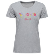 Tricou funcțional femei Alpine Pro Sassa gri deschis HIGH RISE
