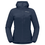 Geacă femei Norrona falketind aero60 Zip Hood albastru închis Indigo Night