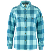 Cămașă femei Fjällräven Övik Heavy Flannel Shirt W albastru Dawn Blue-Breeze Blue