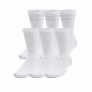 Set șosete Under Armour Essential 6Pk Crew alb White/White/HaloGray