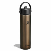 Termos Hydro Flask 24 Oz Lightweight Wide Flex Straw Cap maro OBSIDIAN
