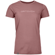 Tricou funcțional femei Ortovox 150 Cool Brand Ts W roz Dusk Rose