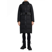 Geacă lungă de iarnă femei 4F Down Jacket F0930 negru Deep Black