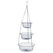 Organizator Bo-Camp Hanging baskets 3-level albastru metal blue