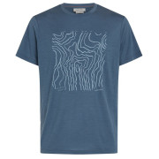 Tricou funcțional bărbați Icebreaker M 150 Tech Lite SS Tee Great Heights albastru/gri Dawn