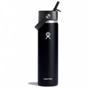 Sticlă termică Hydro Flask Wide Flex Straw Cap 24 oz negru