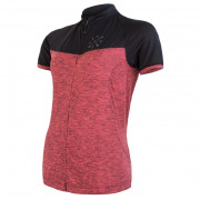 Tricou de ciclism femei Sensor Cyklo Motion roz/negru