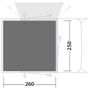 Folie sub cort Outwell Footprint Talladega Air