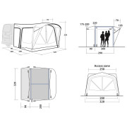 Cort frontal Outwell Park PowerAir