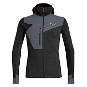 Hanorac bărbați Salewa Puez 2 Dry M L/S Hood Fz Tee negru