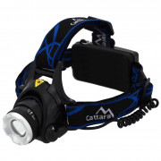 Lanternă frontală Cattara LED 570lm ZOOM negru/albastru
