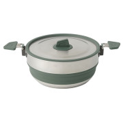 Cană pliantă Sea to Summit Detour Stainless Steel Collapsible Pot 3L argintiu/verde Laurel Wreath Green